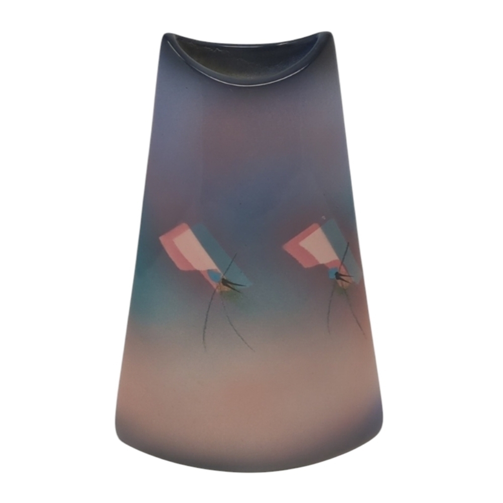 Vintage Studio Art Pottery Vase Signed Judith Stiles 9 1/4" Tall Signed Ombre